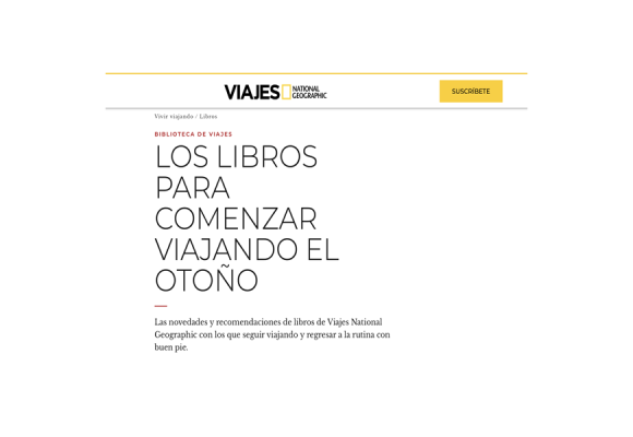 Los libros para comenzar el otoño
